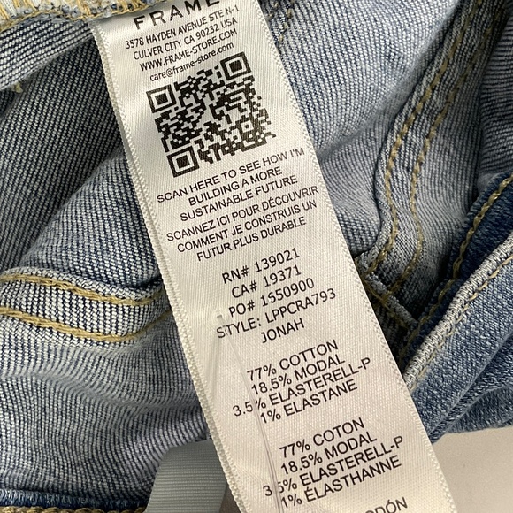 FRAME Le Palazzo Crop Jeans in Jonah - Picture 8 of 11